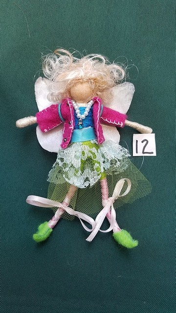 Fairy Doll & Accessories - 26 Piece Set - White Hair - Removable Clothes - Dollhouse - 6'' Tall - Handmade