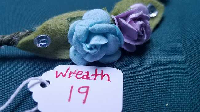 Hair Wreath - Adjustable Size - Flower Fairy - Lavender & Blue Flowers - Blue Ribbon - Wedding- Festival - Hand Made