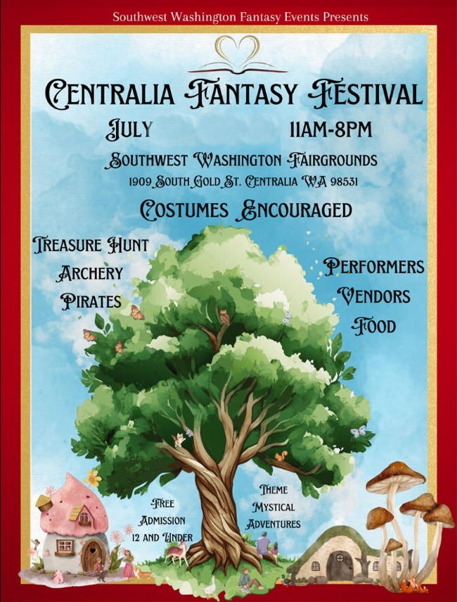 Centralia Fantasy Festival - July 5, 6, 7, 2024  - Centralia, WA